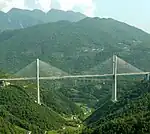 Tieluoping bridge, west of Langping town