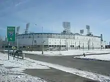 An empty Tiger Stadium in January 2005