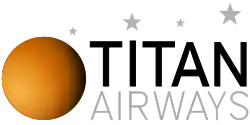 Titan Airways Limited logo and wordmark.