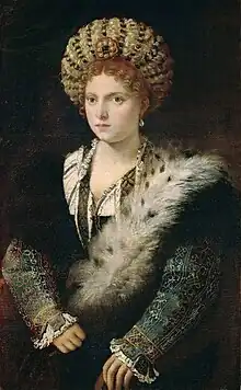 Portrait of Isabella d'Este by Titian