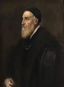 Titian seems to have painted no self-portraits until he was in old age, 1567