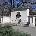 Monument of Alexandrov in Kyustendil, Bulgaria.