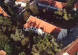 Aerial photography of Tolcsva palace