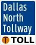 Dallas North Tollway marker