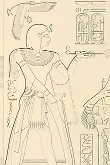 Ramesses VII from tomb KV1, drawn by Karl Richard Lepsius