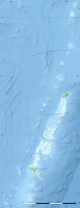 Kao is located in Tonga