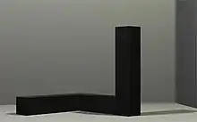 Tony Smith (1912-1980), Free Ride, 1962, 6'8 x 6'8 x 6'8 (the height of a standard US door opening), Museum of Modern Art, New York