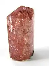 Pink topaz from Ouro Preto, Brazil.