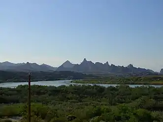 The Needles, at Topock Gorge(view ~southeast on the Colorado)