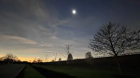 Totality over Sidney, Ohio