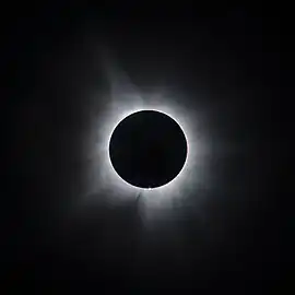 Totality as seen from Russellville, Arkansas