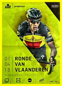 Event poster with previous winner Philippe Gilbert