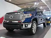 A Toyota Tundra showcased in Megaweb Toyota City Showcase in Tokyo, Japan