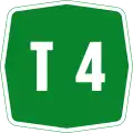 International tunnel number sign