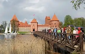 The bridge to the main castle gatehouse