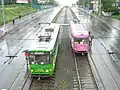 Trams on Central square