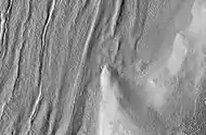 Another view of surface of Nilosyrtis Mensae, as seen by HiRISE, under the HiWish program.