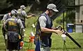 Trap shooting at the 2015 World Police and Fire Games in USA.