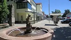 Town hall with the fountain