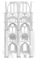 Elevation, drawn by Viollet-le-Duc