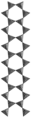 Inosilicate, clinoamphibole, with 2-periodic double chains (Si4O11), tremolite