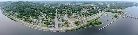 Trempealeau, Wisconsin panorama