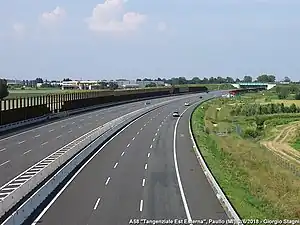 Autostrada A58 is the second ring road east of Milan after the Autostrada A51