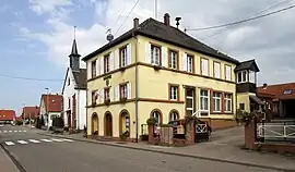 Protestant church and town hall