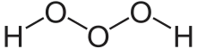 Structural formula of trioxidane