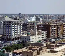 A view of the Tripoli skyline from the Corinthia Hotel Tripoli