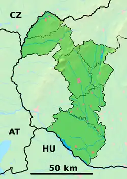 Hlohovec is located in Trnava Region