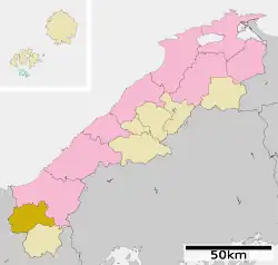 Location of Tsuwano