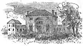 Pre-1874 engraving of Tudor Place.