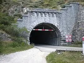 The entrance to the Tunnel du Roux