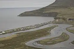 Aerial view of Tununak