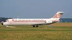 A McDonnell Douglas DC-9 of Turkish Airlines