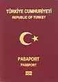 Turkish Ordinary Passport issued until 1 April 2018