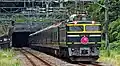 A Twilight Express service hauled by a JR West Class EF81 electric locomotive in August 2009