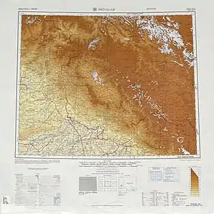 Map including Karakoram Pass (AMS, 1966)