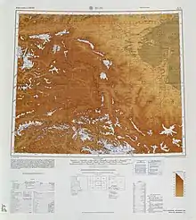 Map including the Yarkand River (labeled as Yeh-erh-ch'iang Ho) and surrounding region from the International Map of the World (AMS, 1966)