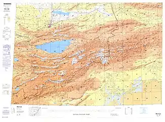 Map including Aksu (DMA, 1981)