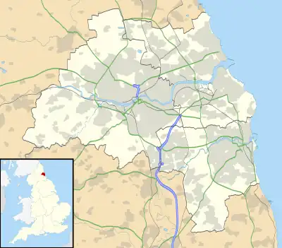 Byker Wall is located in Tyne and Wear