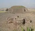 Tzompantli found at Monument Four of Calixtlahuaca