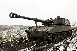 M109 self-propelled artillery in Ukrainian field