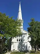 The United Congregational Church dates to 1704. The current meeting house was built in 1832. Its 100' steeple is the tallest structure in town.