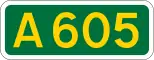 A605 shield