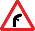 Junction on a bend (symbols may be reversed)