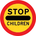 Stop - children crossing (1965–1994)