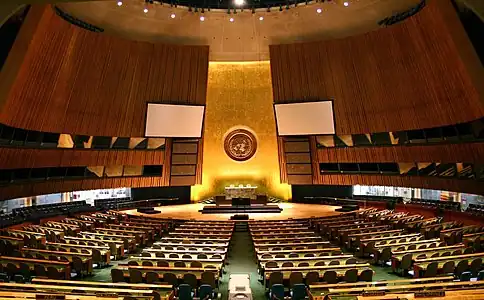 According to Snowden's documents, the United Nations Headquarters and the United Nations General Assembly were targeted by NSA employees disguised as diplomats.