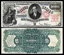 $1,000 Legal Tender note, Series 1878, Fr.187a, depicting DeWitt Clinton.